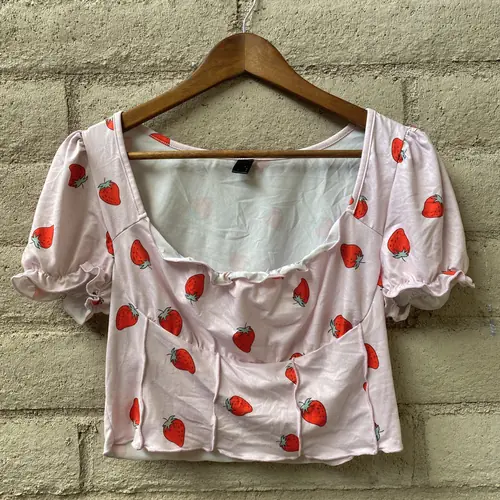 L Strawberry Shortcake Bustier Top by Angelmade